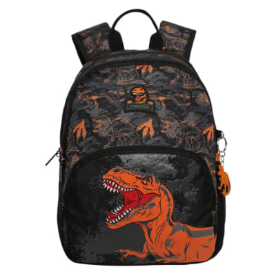 MOCHILA INFANTIL GUM CAMO DINO NARANJA HEAD