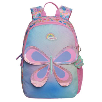 MOCHILA INFANTIL BIONICA BUTTERFLY ROSADA HEAD
