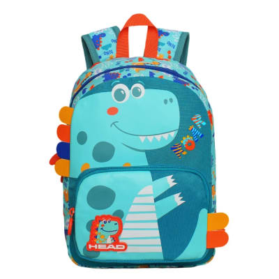 MOCHILA PRE-ESCOLAR POP  DINO PETROLEO HEAD