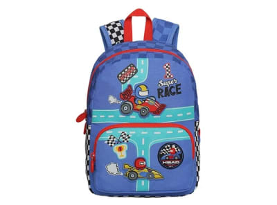 MOCHILA PRE-ESCOLAR POP CAR RACE AZUL HEAD