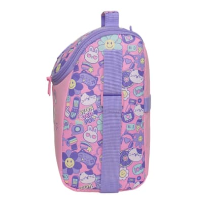 LONCHERO GREENLAND EMOTICONES ROSADOS HEAD