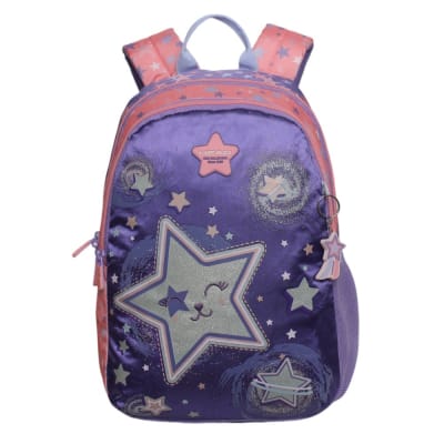 MOCHILA INFANTIL BIONICA CAT STAR LILA  HEAD