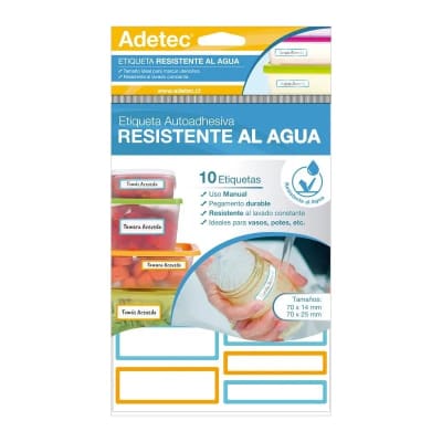 ETIQUETAS AUTOADHESIVAS RESIST AL AGUA