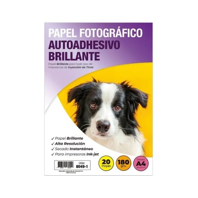 PAPEL FOTOGRAFICO AUTOADH A4 BRILLANTE