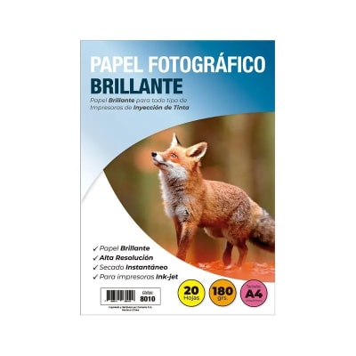 PAPEL FOTOGRAFICO A4 BRILLANTE 20 HJS