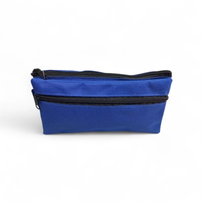 ESTUCHE LISO DOBLE AZUL