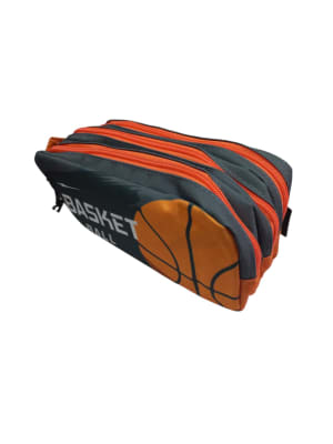 ESTUCHE NIÑO 3 BOLSILLOS BASKETBALL