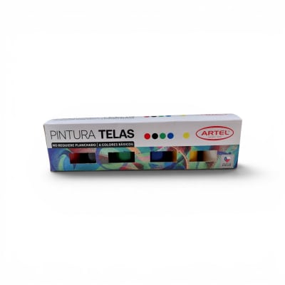 PINTURA TELAS 6 COLORES ARTEL