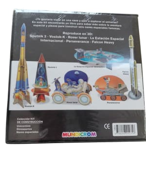 KIT DE CONSTRUCCIÓN NAVES ESPACIALES + LIBRO