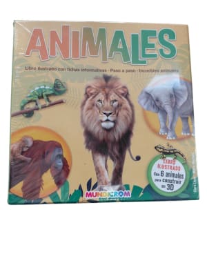 KIT DE CONSTRUCCIÓN ANIMALES + LIBRO