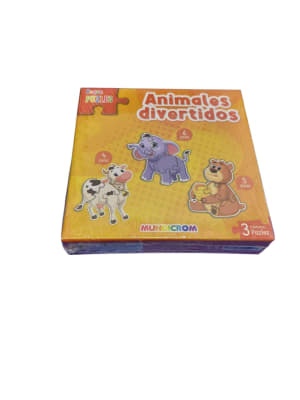 MINI PUZLE ANIMALES DIVERTIDOS