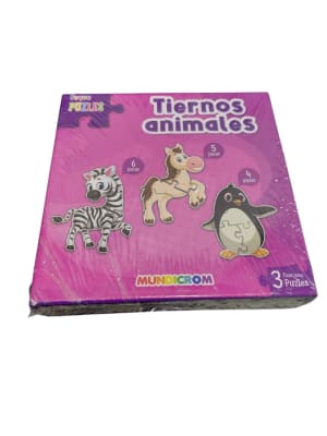 MINI PUZLE TIERNOS ANIMALES