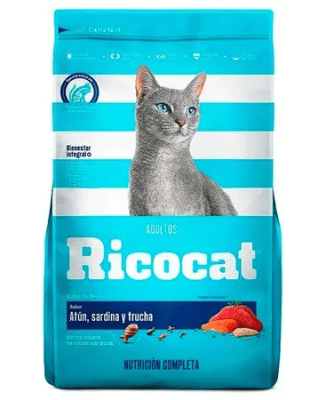 ALIMENTO SECO GRANEL RICOCAT ADULTO ATUN/SARDINA/TRUCHA SACO 15 KG1