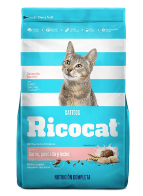 ALIMENTO SECO GRANEL RICOCAT CACHORRO CARNE PESCADO LECHE SACO 9 KG1