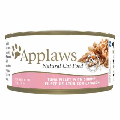 APPLAWS CAT ADULTO FILETE DE ATÚN CON CAMARÓN LATA 70 Gr1