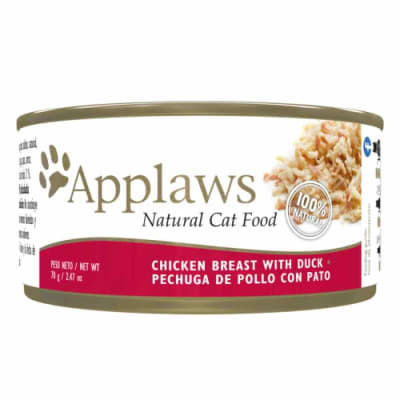 APPLAWS CAT ADULTO PECHUGA DE POLLO CON PATO LATA 70 Gr1