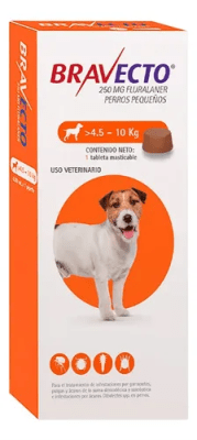 BRAVECTO PERRO 250 MG (4.5 - 10 KG) X 1 TAB1