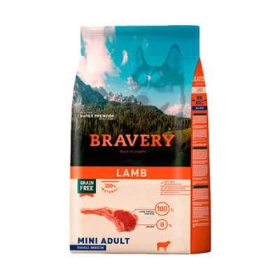 BRAVERY DOG ADULT MINI SMALL BREEDS LAMB 2 KG1