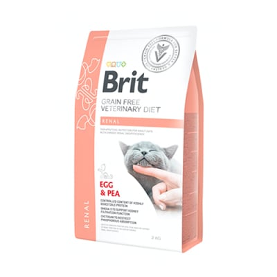 BRIT GRAIN FREE VET DIETS CAT RENAL 2 KG1
