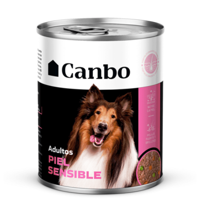 CANBO DOG ADULTO PIEL SENSIBLE LATA 330Gr1