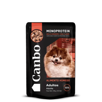 CANBO DOG MONOPROTEIN ADULTO CORDERO POUCH 100 G1