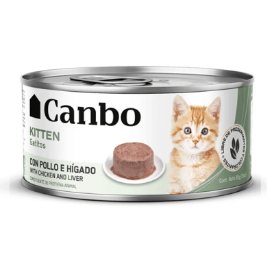 CANBO GATO KITTEN POLLO E HÍGADO LATA 85 GR1