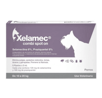 AGROVET XELAMEC COMBI SPOT ON PERRO Y GATO 10-20 KG X 1 UND1
