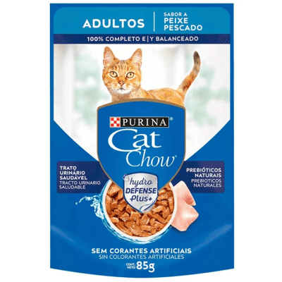 CAT CHOW ADULTO PESCADO POUCH 85Gr1