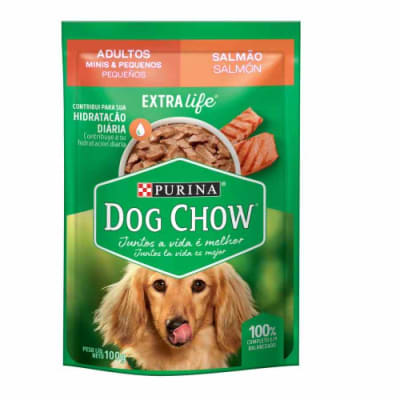 DOG CHOW ADULTO MINI Y PEQ SALMON POUCH 100Gr1