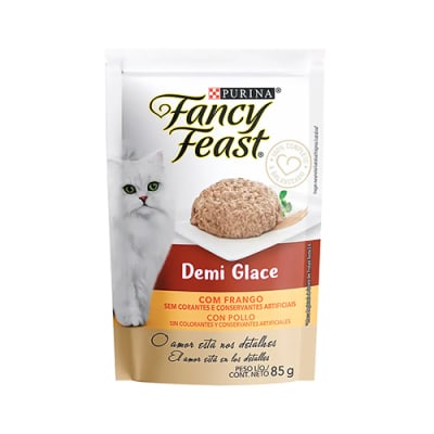 FANCY FEAST GATO DEMI GLACE POLLO POUCH 85 GR1