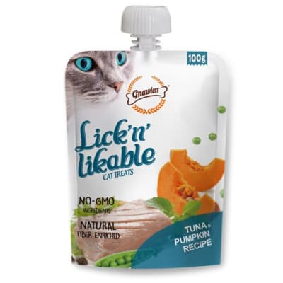 GNAWLERS CAT LICK' N' LIKABLE ATÚN Y ZAPALLO 100 GR1