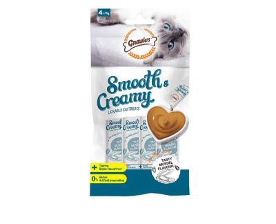 GNAWLERS CAT SMOOTH & CREAMY ALMEJA 4 UNI DE 15 GR C/U1