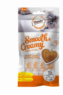 GNAWLERS CAT SMOOTH & CREAMY CANGREJO 4 UNI DE 15 GR C/U1