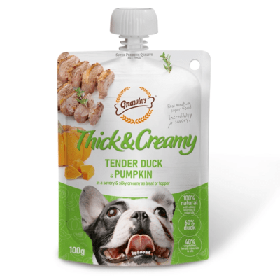 GNAWLERS DOG THICK&CREMY PATO Y CALABAZA 100 GR1