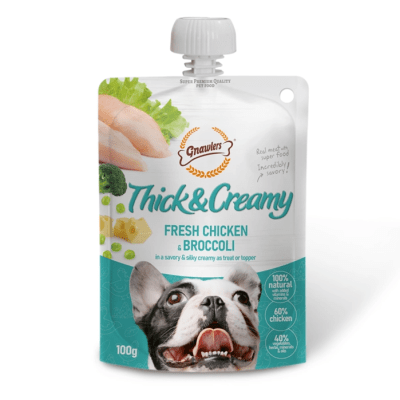GNAWLERS DOG THICK&CREMY POLLO Y BROCOLI 100 GR1