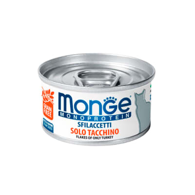 MONGE FELINE ADULT MONO PROTEIN PAVO LATA 80 Gr1