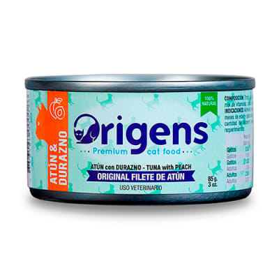 ORIGENS GATO ADULTO ATUN & DURAZNO LATA 85 Gr1