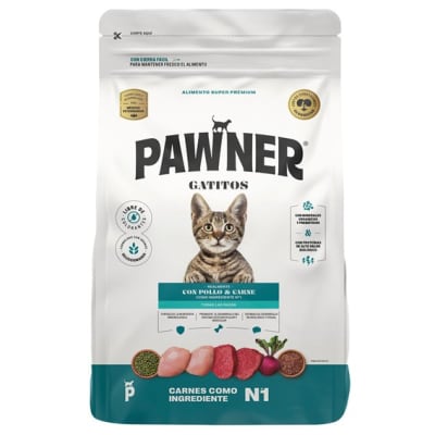 PAWNER GATO CACHORRO POLLO Y CARNE 1 KG1