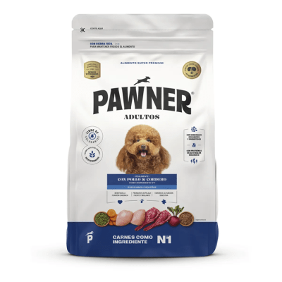 PAWNER PERRO ADULTO MINI Y PEQ POLLO Y CORDERO 1 KG1