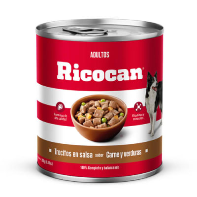 RICOCAN TROCITO CARNE LATA 290 GR1