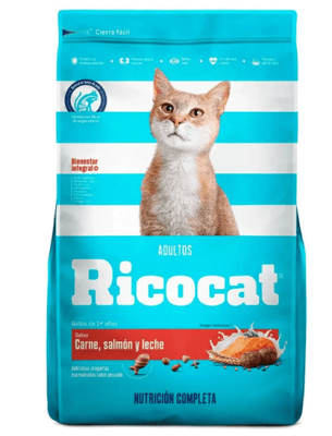 RICOCAT ADULTO CARNE/SALMON/LECHE 1Kg1