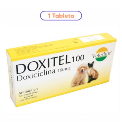 VETERLINE ANTIBIÓTICO DOXITEL/DOXICICLINA 100MG 1 TAB1