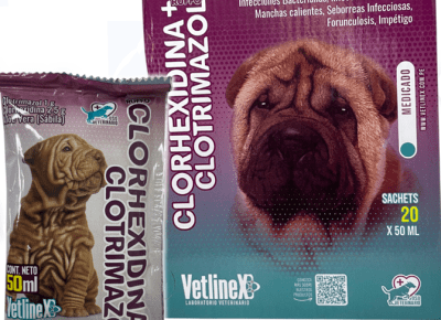 VETLINEX SHAMPOO PERRO CLOTRIMAZOL+CLORHEXIDINA SACHET 50 ML1