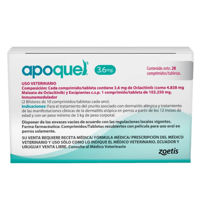 ZOETIS APOQUEL/OCLACITINIB 3.6 MG1
