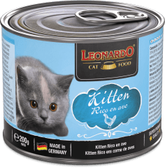LEONARDO QUALITY SELECTION KITTEN AVE LATA 200 GR