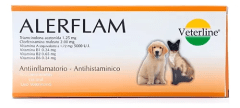VETERLINE ANTIINFLAMATORIO-ANTIHISTAMÍNICO ALERFLAM 1 TAB