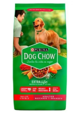 ALIMENTO SECO GRANEL DOG CHOW ADULTO RMYG SALUD VISIBLE SACO 21 KG