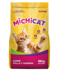 ALIMENTO SECO GRANEL MICHICAT SACO 18 KG