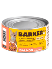 BARKER GATO SALMÓN Y CALABAZA LATA 85 G