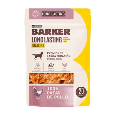 BARKER SNACKS LONG LASTING PARA PERRO PATAS DE POLLO X 20 UNI